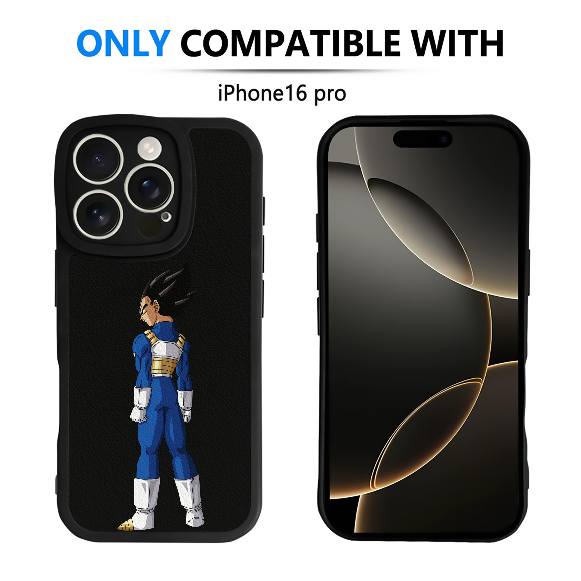（画像用） ドラゴンボール ベジータ四世（Bejīta Yonsei）DRAGON BALL Vegeta IV 【iPhone 16シリーズ対応】シリコンスマホケース（レザー調） 材質：シリコン